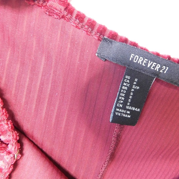 Burgundy Tank One-piece Top ( Small) - Picture 4 of 4